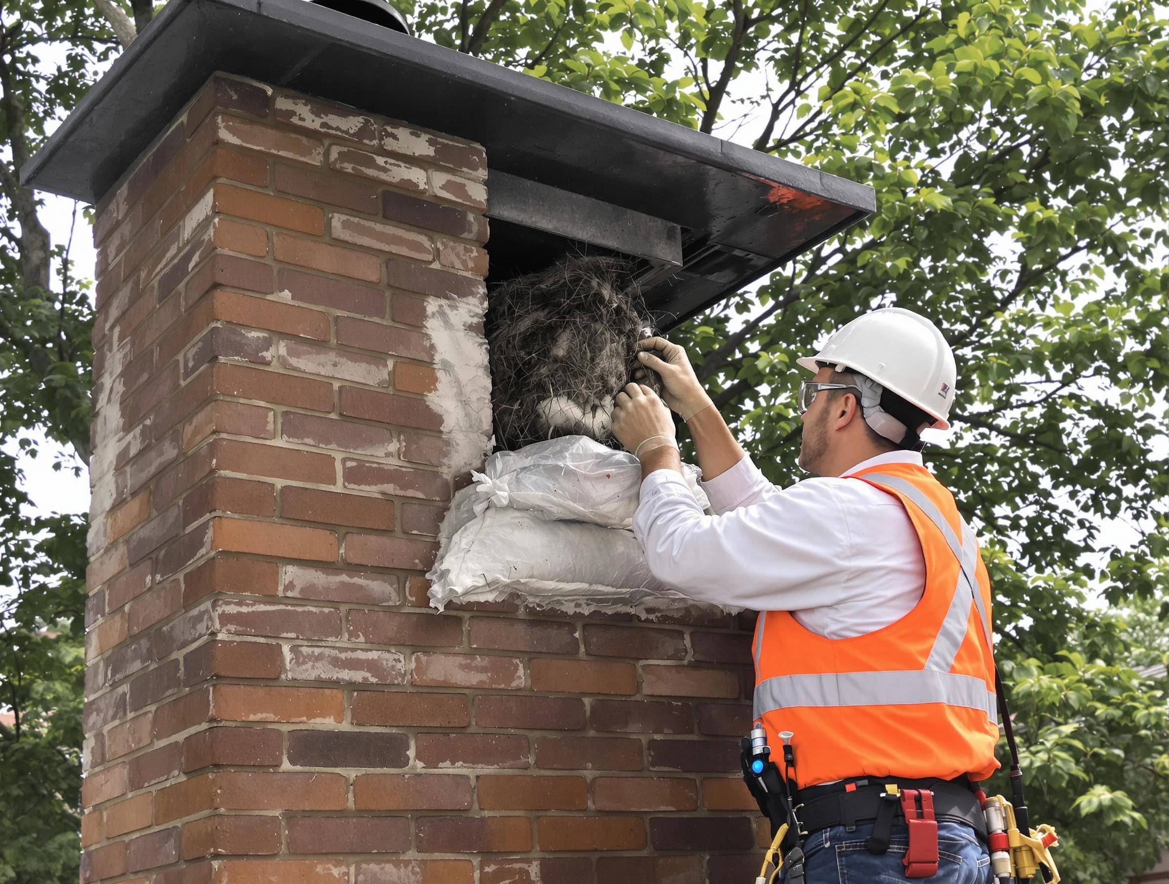 Humane removal of debris and animals by Jackson Chimney Sweep in Jackson, NJ