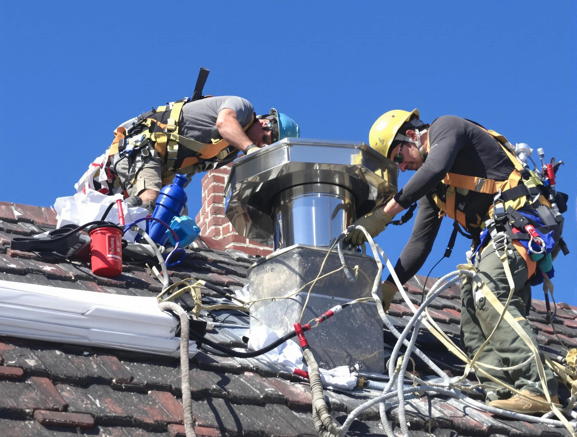 Protective chimney cap installed by Jackson Chimney Sweep in Jackson, NJ