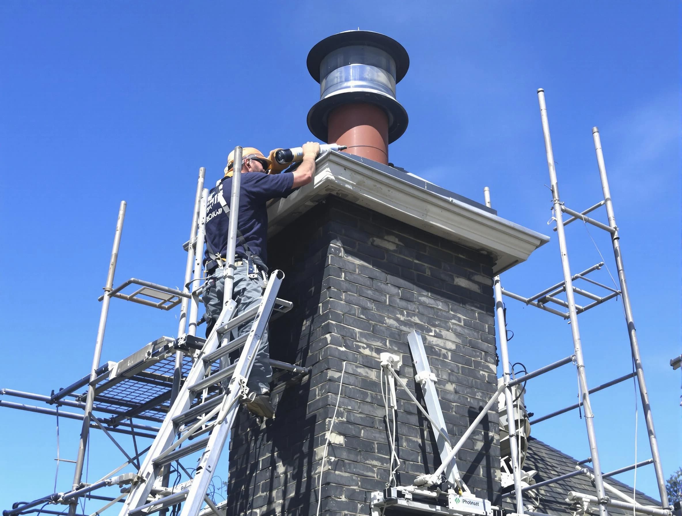 Sturdy chimney crown finished by Jackson Chimney Sweep in Jackson, NJ