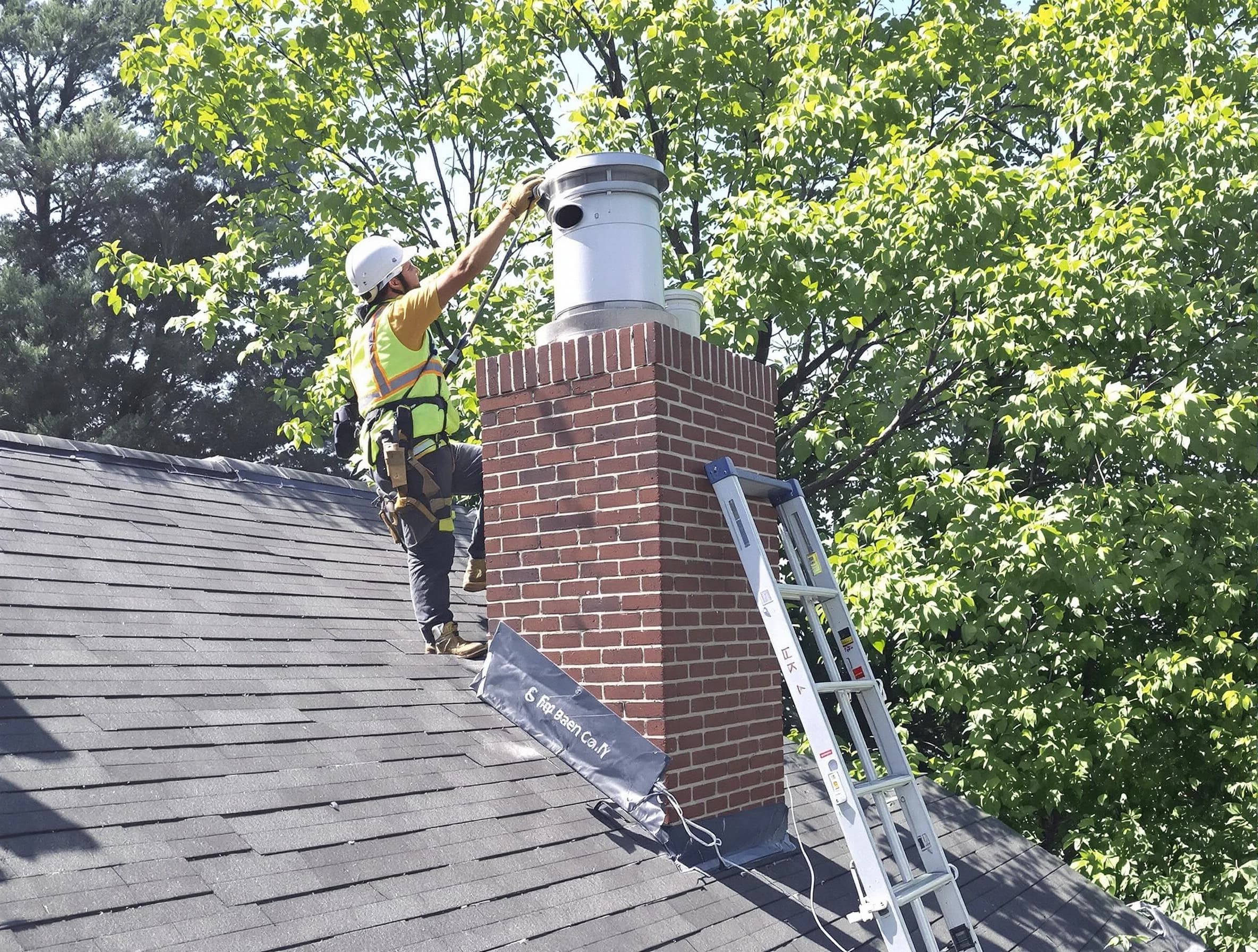 Chimney liner inspection by Jackson Chimney Sweep in Jackson, NJ