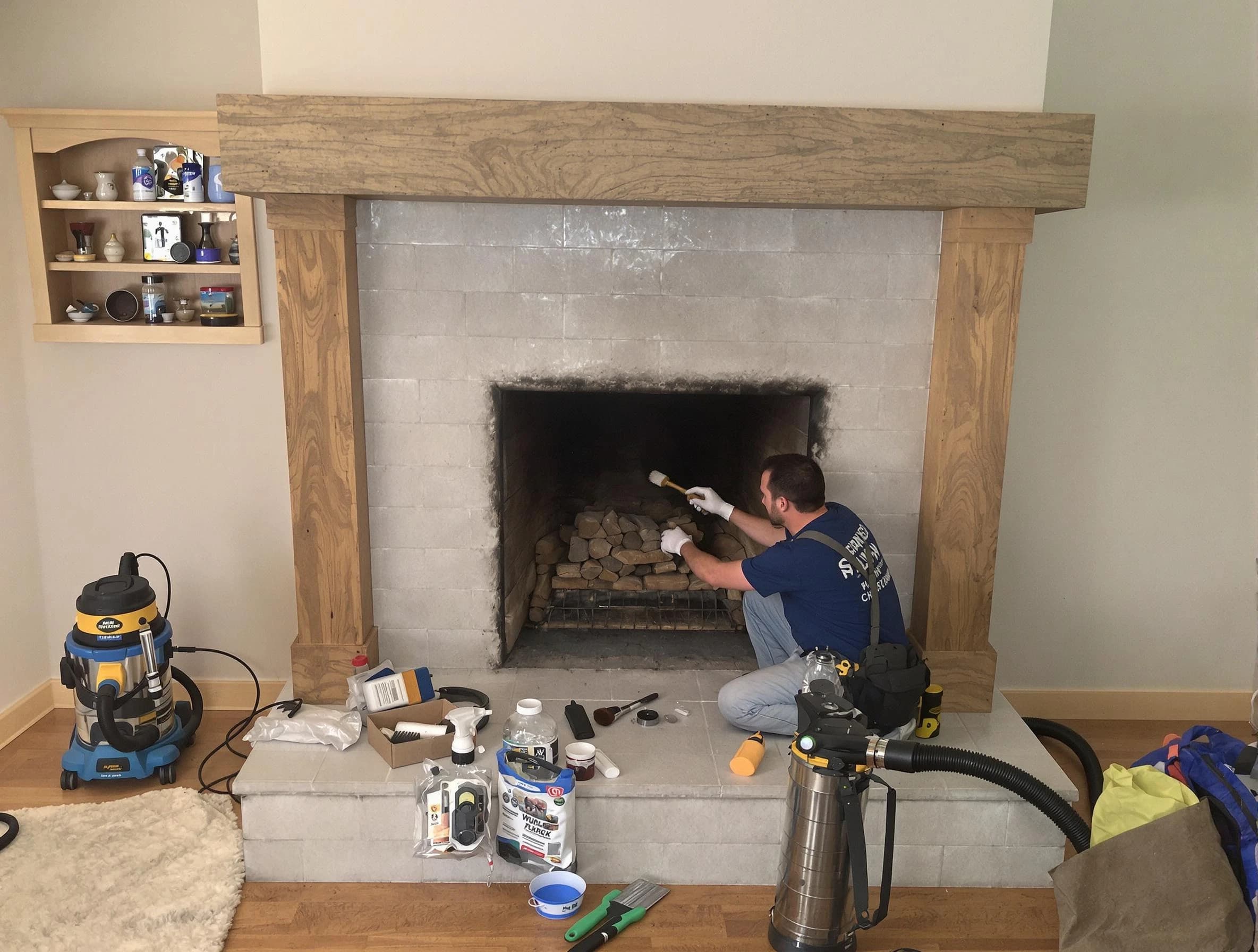 Detailed creosote removal process by Jackson Chimney Sweep in Jackson, NJ