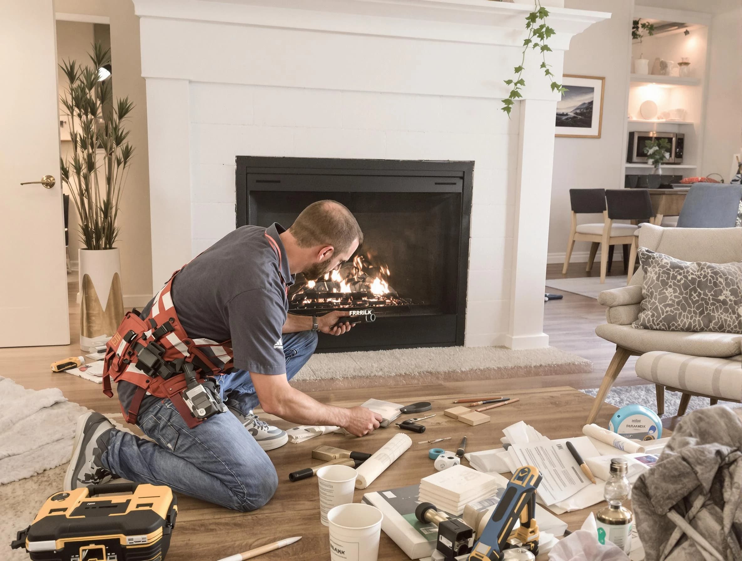 Jackson Chimney Sweep performing fireplace repair in Jackson, NJ