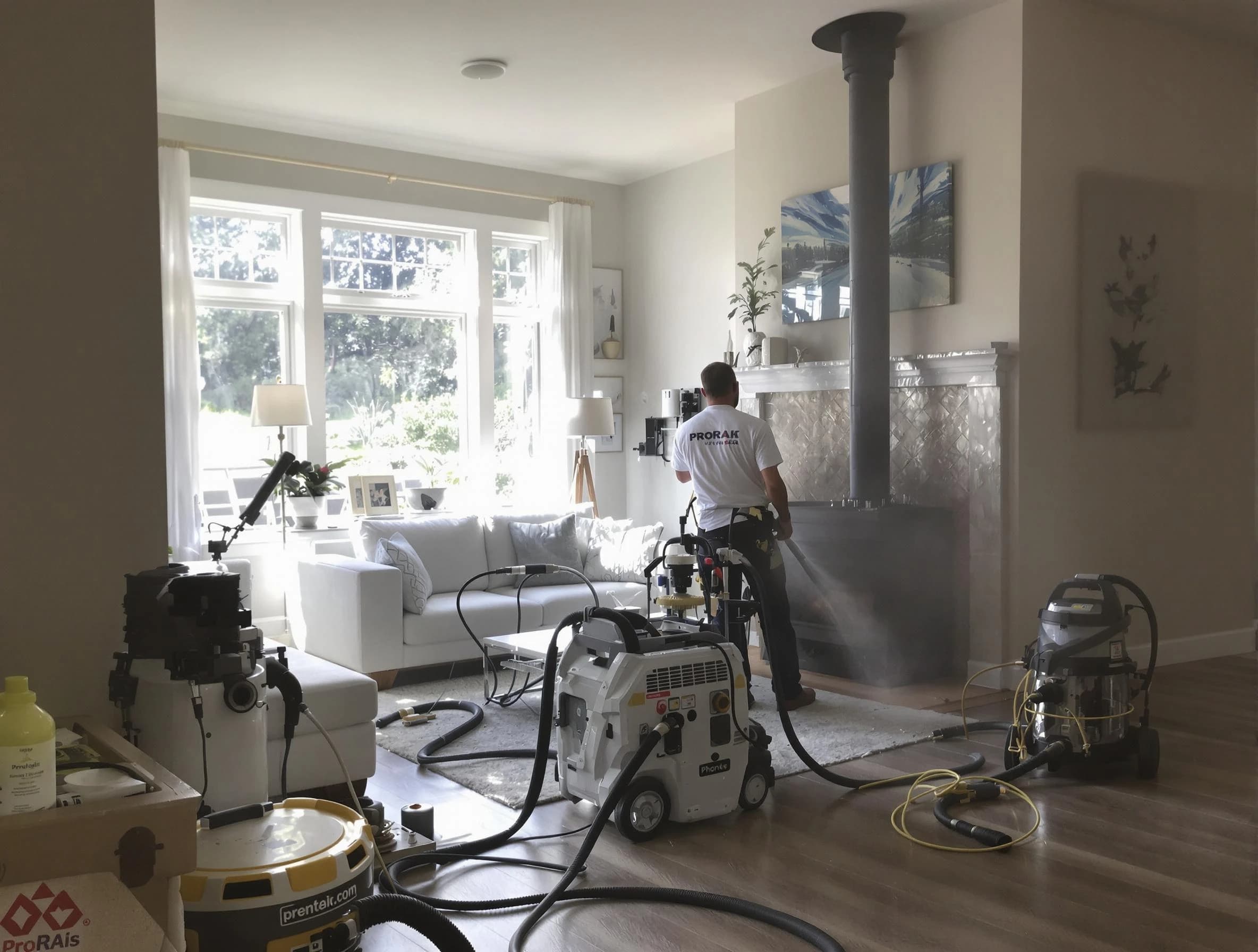 Soot removal service by Jackson Chimney Sweep for a fireplace in Jackson, NJ